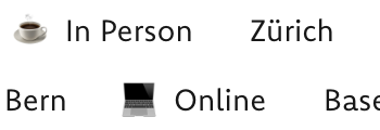 In Person oder online